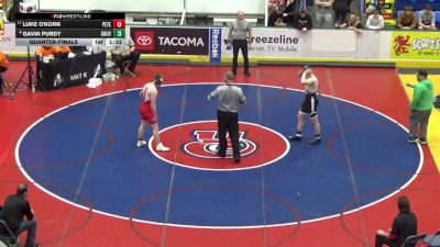 192 lbs Quarterfinal - Luke O'Korn, Peters Twp vs Gavin Purdy, Grove City