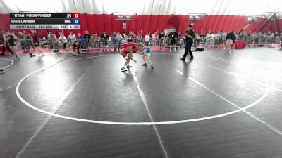 100 lbs Cons. Quarters - Ryan Fuenffinger, Jack Pine Savage vs Ivan Larsen, Mn Elite