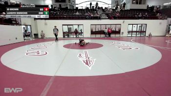 112 lbs Quarterfinal - JD Brown, Warner vs Lakeith Simmons, Okmulgee High School