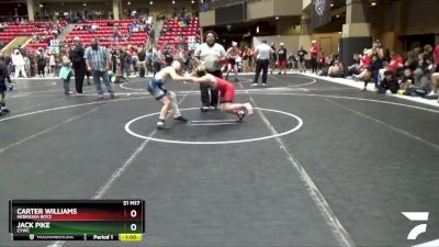 100 lbs Cons. Round 4 - Carter Williams, Nebraska Boyz vs Jack Pike, CYWC