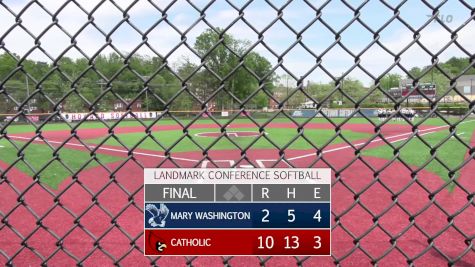 Replay: Mary Washington vs Catholic - DH | Apr 22 @ 12 PM