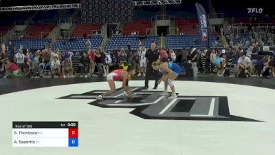 127 lbs Rnd Of 128 - Sydney Thompson, Michigan vs Addison Saporito, Kansas