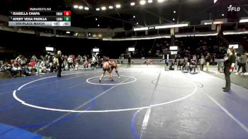 Girls 190 lbs 5th Place Match - Avery Vega Padilla, Camas (Girls) vs Isabella Chapa, Omak (Girls)