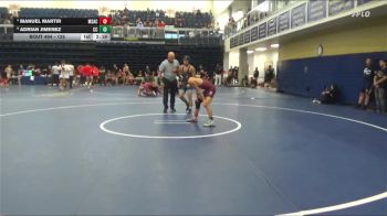 125 lbs Cons. Round 7 - Adrian Jimenez, Cerritos College vs Manuel Martir, Mt. San Antonio College