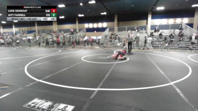 109 lbs 5th Place - Luke DeGroat, Dominate WC vs Jayt Farrell, Spring Hills WC