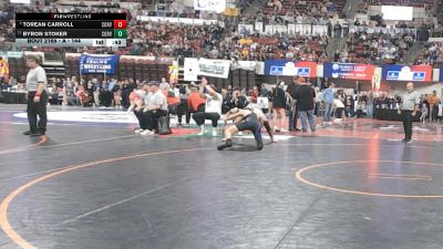A - 144 lbs Cons. Round 1 - Torean Carroll, Corvallis vs Byron Stoker, Corvallis