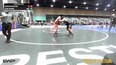 200 lbs Consi Of 16 #1 - Jaxon Satiacum, Team Aggression vs Jose Rivera, Salem Elite Mat Club