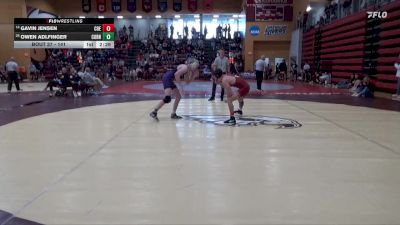 141 lbs Champ. Round 2 - Owen Adlfinger, Cornell College vs Gavin Jensen, Coe
