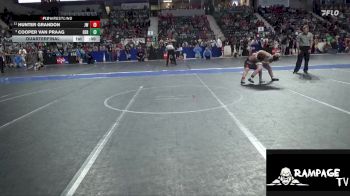 110 lbs Quarterfinal - Cooper Van Praag, Derby vs Hunter Grandon, Jayhawk Wrestling