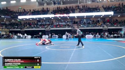 189 lbs Cons. Round 1 - Alberto Colon, East Anchorage High School vs Darren Foster, Juneau-Douglas HS