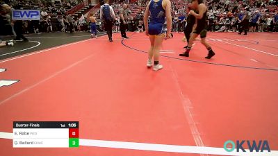 70 lbs Quarterfinal - Eli Rabe, Piedmont vs Quinten Ballard, Chaparral Kids Wrestling Club