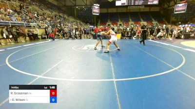 144 lbs Rnd Of 16 - Reid Grossman, PA vs Dominic Wilson, TX