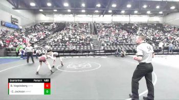 106 lbs Quarterfinal - Caleb Jackson, Maple Mountain vs Brody Vogelsberg, Spanish Fork