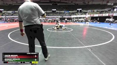 141 lbs Semis & Wb (16 Team) - Jakob Brown, Apprentice School vs Giorgio Difalco, Johns Hopkins