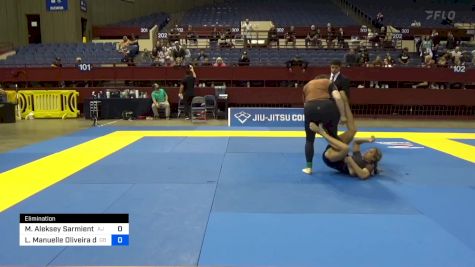 Marcina Aleksey Sarmiento vs Larissa Manuelle Oliveira Dos Sa 2024 Pan IBJJF Jiu-Jitsu No-Gi Championship