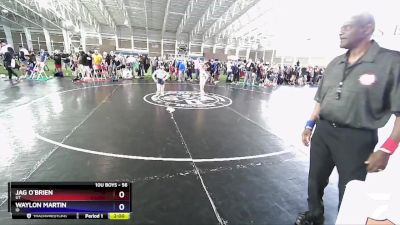 56 lbs Quarterfinal - Jag O`Brien, UT vs Waylon Martin, ID