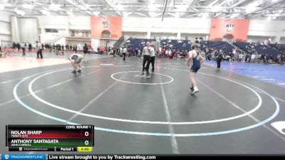 141 lbs Cons. Round 1 - Nolan Sharp, Trinity (CT) vs Anthony Santagata, John Carroll