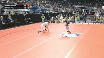 1st Place Match - Corbin Hoefer, Neligh-Oakdale vs Briggs Hill, Arapahoe