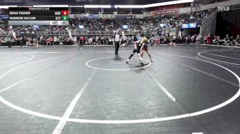 75 lbs Quarterfinal - Beau Fisher, Hurricane Wresting Academy vs Hudson Taylor, Slyfox Wrestling Academy
