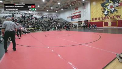 120 lbs 1st Place Match - Brandon Bickerton, Highland vs Oliver Lester, Dublin Coffman