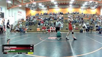 144 lbs Semifinal - TUCKER KIMES, Madison vs Jonah Gribben, Centerburg