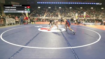4A-132 lbs Quarterfinal - Rylee Browen, Thunder Basin vs Caden Marler, Evanston