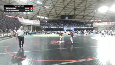 Boys 4A 165 lbs Cons. Round 3 - Gage Blakeslee, Newport (Bellevue) vs Beau Harlan, Camas