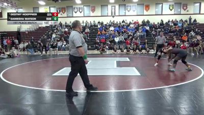 130 lbs 1st Place Match - Destiny Hoeppner, Cedar Falls vs Daniesha Watson, Waterloo West