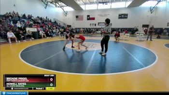 113 lbs 1st Place Match - Howell Hayes, All Saints Episcopal vs Broadie Prigel, Fort Worth Country Day