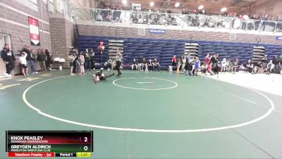 62 lbs Round 2 - Knox Peasley, Okanogan Underground vs Greyden Aldrich, Middleton Wrestling Club