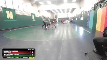 106 lbs Cons. Round 3 - Nathaniel Sharp, Sage Creek vs Camden Martin, San Marcos