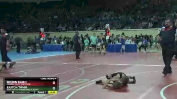 46 lbs Cons. Round 4 - Brixon Beach, Coweta Youth Wrestling vs Easton Twigg, North Desoto Wrestling Academy