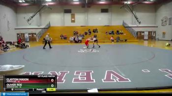 138 lbs Finals (2 Team) - Clayton Mason, Princeton vs Oliver Roe, Washington