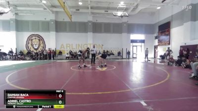 138 lbs Cons. Round 3 - Damian Baca, Canyon Springs vs Adriel Castro, Moreno Valley