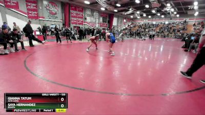 135 lbs Cons. Round 3 - Saya Hernandez, Bonita vs Gianna Tatum, Alta Loma