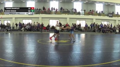 141 lbs Champ. Round 2 - Ulises Rosas, Elmhurst University vs Adom Sharpley, John Carroll