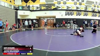 126 lbs Quarterfinal - Jett McGuire, Greenfield Wrestling Club vs Justin Williamson, Region Wrestling Academy