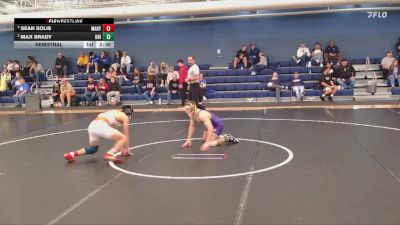 141 lbs Semifinal - Sean Solis, Mary vs Max Brady, Northern Iowa