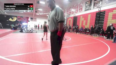 105 lbs Champ. Round 1 - Layla Frye, Murrieta Valley vs Asia Rialmo, Yucca Valley