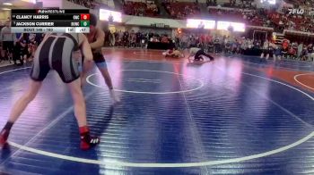 160 lbs Quarterfinal - Jackson Currier, Wolf Point Wrestling Club vs Clancy Harris, Glasgow Wrestling Club