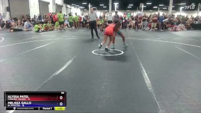 102 lbs Round 4 (8 Team) - Alyssa Patel, Cordoba Trained vs Melissa Gallo, 84 Athletes