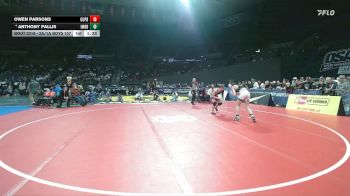 2A/1A Boys 157 1st Place Match - Anthony Pallis, Imbler Boys vs Owen Parsons, Grant Union / Prairie City Boys