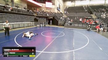 116 lbs Champ. Round 1 - Isaac Fredin, Layton vs Farrell Burman, Wasatch
