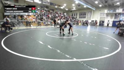 120 lbs Champ. Round 1 - Jazlene Hernandez, Tahquitz vs Meray Aros, La Sierra