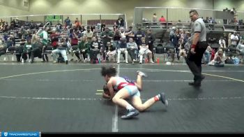 130 lbs Cons. Round 1 - Brayden Malone, Michigan West vs TOny Lombardo, Southside Outlaws