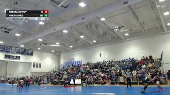 185 lbs Quarterfinal - Andrea Dowdy, East Central High School Girls vs Nhari Jones, Oxford