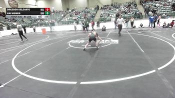86 lbs Consi Of 4 - Dresden DelSarto, Relentless vs Kai Weiner, Bruin Elite