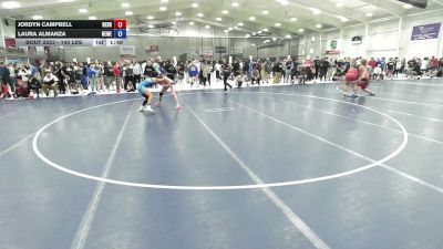 140 lbs Quarters - Laura Almanza, New Mexico vs Jordyn Campbell, Nebraska