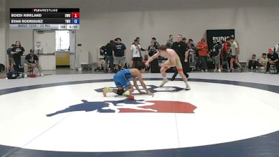 70 kg Champ. Rd Of 256 - Boedi Kirkland, Cavalier Wrestling Club vs Evan Rodriguez, Tiger Wrestling Club