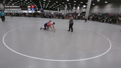 120 lbs Cons. Sub-rd Of 32 - Lillie Morningstar, Missouri vs Elise Macdonald, Montana